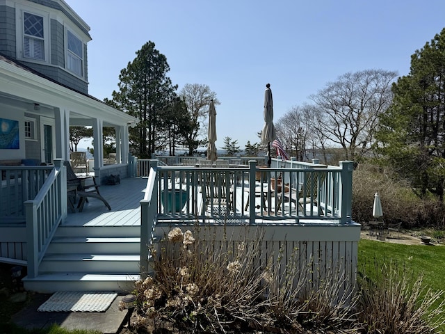 168 Ocean Ave, Kennebunkport, ME 04046 - wooden deck with a playground