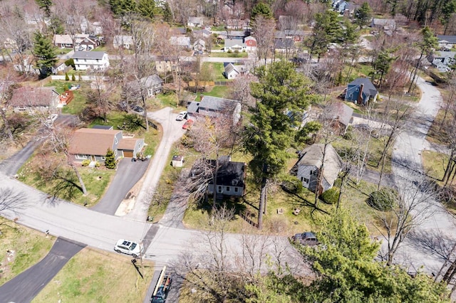 bird's eye view featuring a residential view