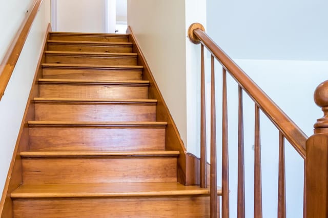 view of stairway