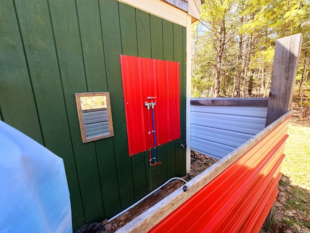 305 Main St N, Searsmont, ME 04973 - details featuring board and batten siding
