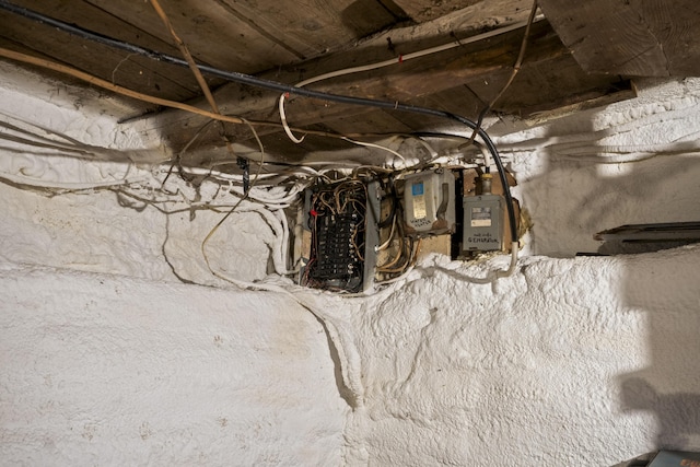 utility room with electric panel