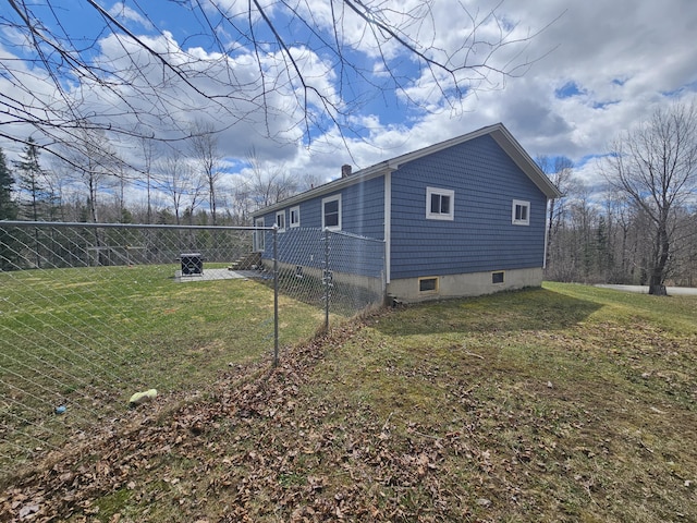 57 Owlsboro Rd, Mount Chase, ME 04765 - view of side of property with a yard and fence