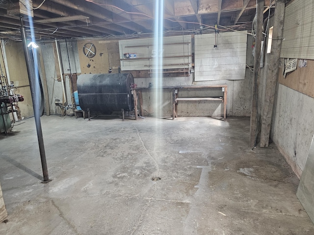 57 Owlsboro Rd, Mount Chase, ME 04765 - unfinished basement featuring heating fuel