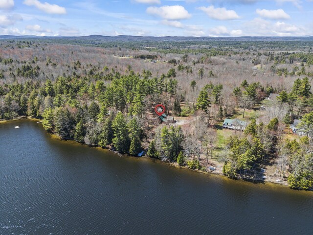 48 Thistle Ln, Sidney, ME 04330 - aerial view of a forest and a nearby body of water