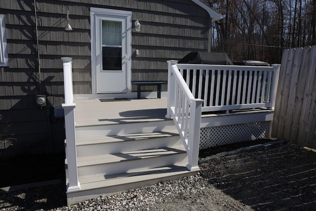 exterior space with fence