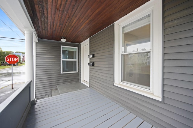 view of deck