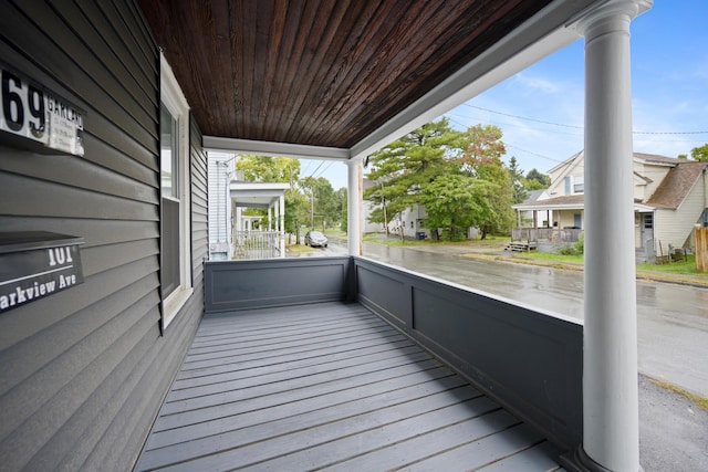 view of wooden terrace