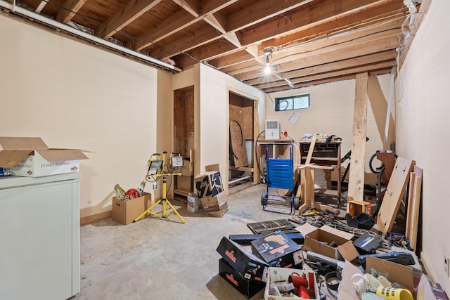 view of basement