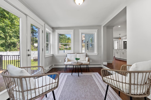 sunroom with a wealth of natural light