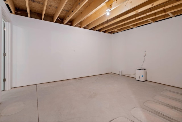 view of basement