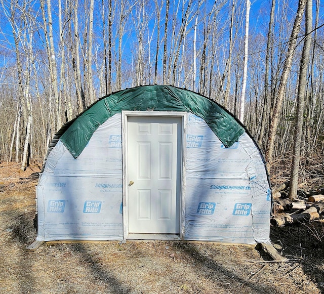 view of outdoor structure