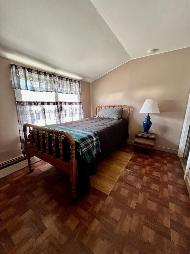 6 Lyons St, Machias, ME 04654 - bedroom with vaulted ceiling