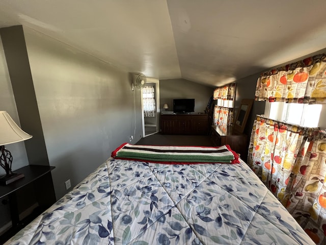 6 Lyons St, Machias, ME 04654 - bedroom featuring vaulted ceiling