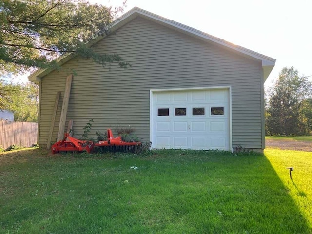 135 Williams Rd, Newport, ME 04953 - detached garage featuring fence