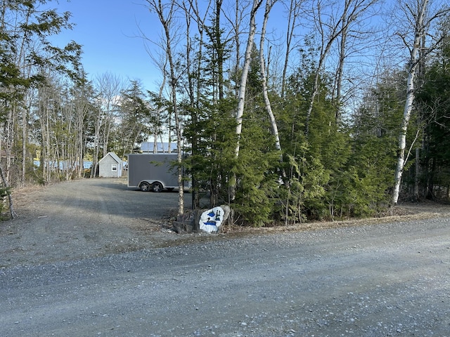 exterior space featuring driveway