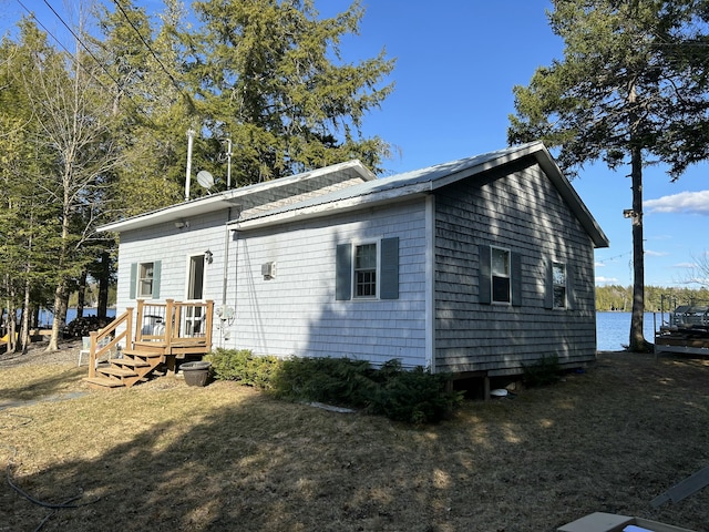 view of front of house with metal roof