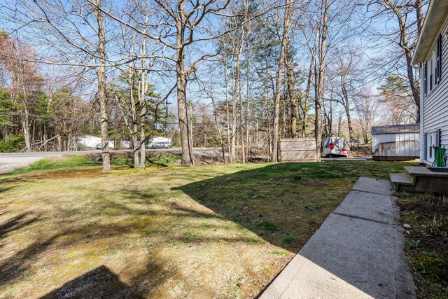 view of green lawn