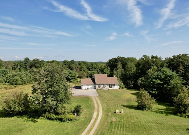 aerial view with a view of trees