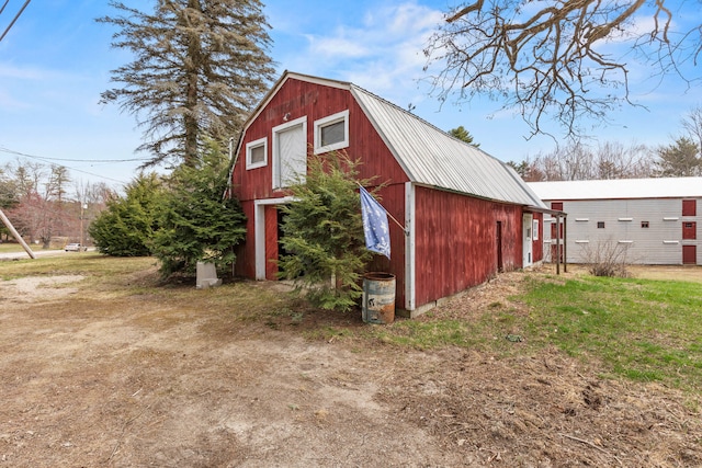 view of barn
