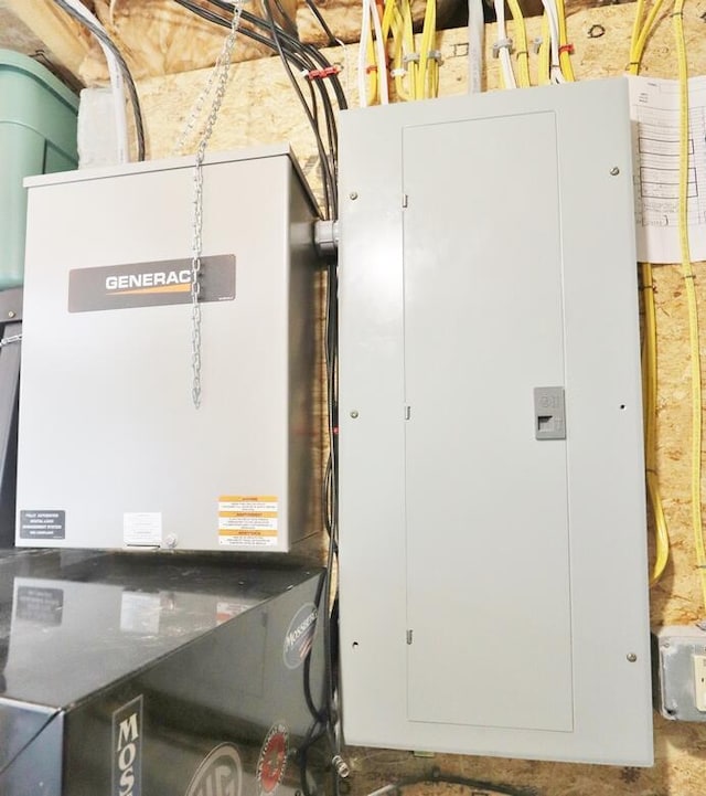 utility room featuring electric panel
