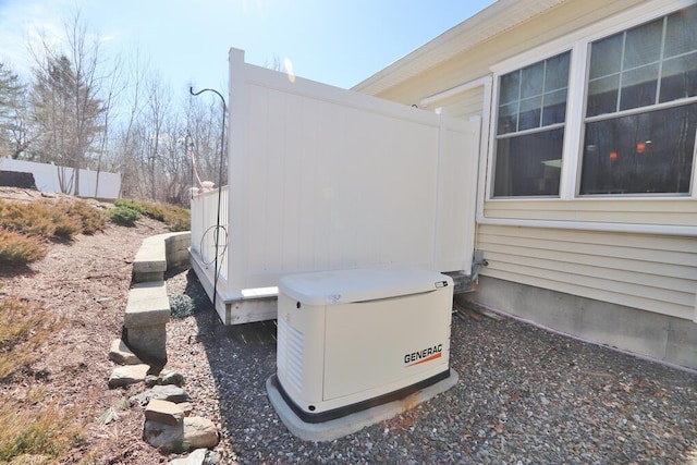 exterior details with a power unit