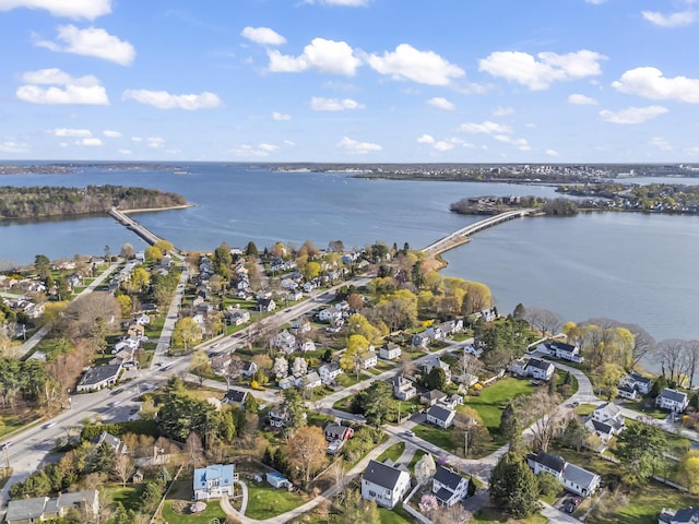 17 US Route 1, Falmouth, ME 04105 - aerial view of property and surrounding area with a nearby body of water, nearby suburban area, and a notable bridge