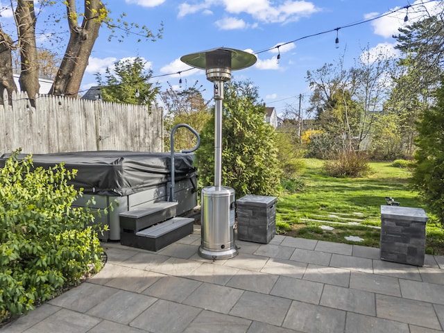 17 US Route 1, Falmouth, ME 04105 - view of patio / terrace featuring a hot tub