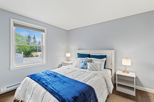 21 Valley St Unit 1, South Portland, ME 04106 - bedroom featuring baseboard heating and wood finished floors