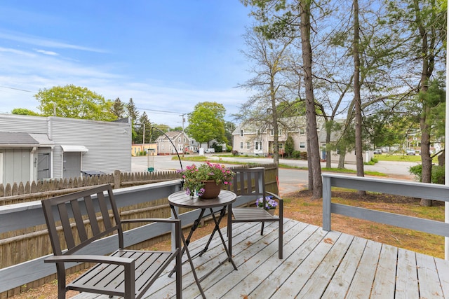 21 Valley St Unit 1, South Portland, ME 04106 - deck featuring a residential view