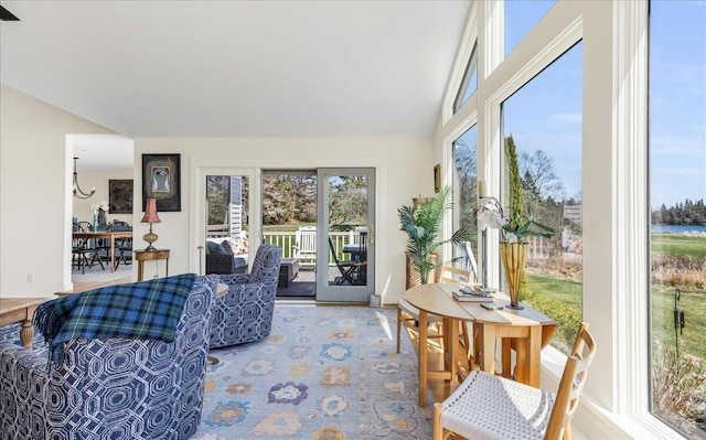 view of sunroom / solarium