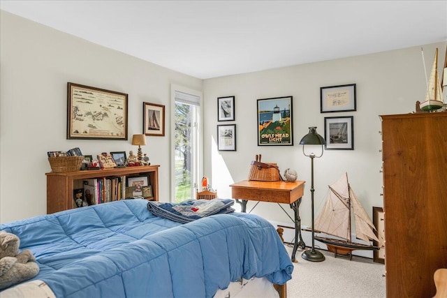 bedroom featuring carpet flooring