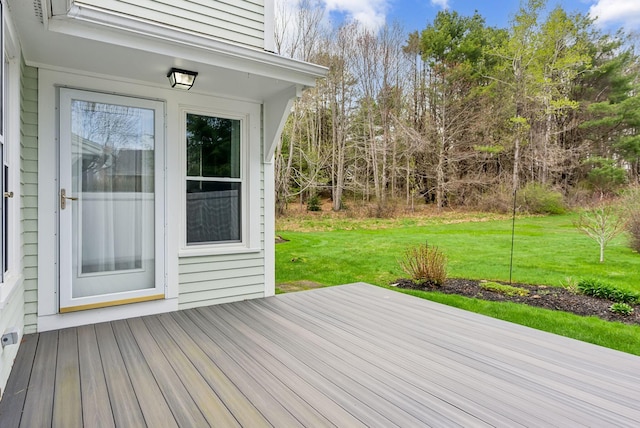10 Ephraim Tyler Way Unit 10, Kennebunk, ME 04043 - wooden deck featuring a lawn