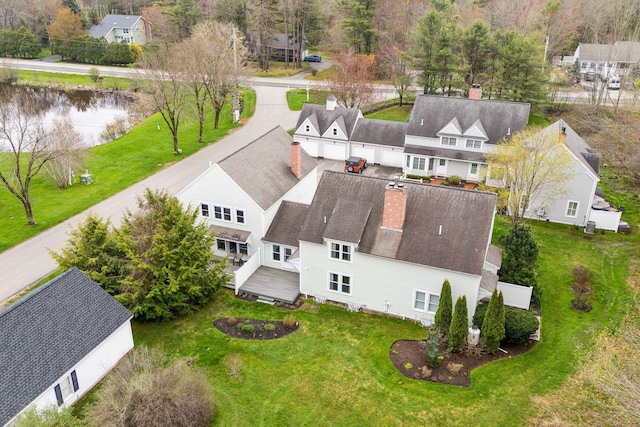 10 Ephraim Tyler Way Unit 10, Kennebunk, ME 04043 - aerial view of property and surrounding area with a large body of water
