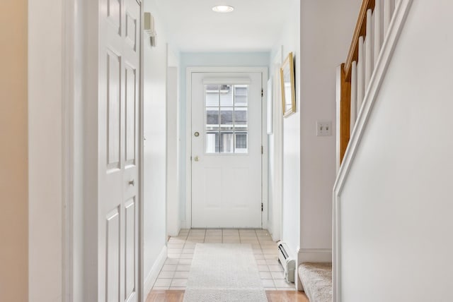 10 Ephraim Tyler Way Unit 10, Kennebunk, ME 04043 - hallway with light tile patterned floors and stairs