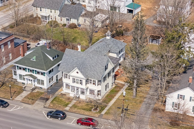 aerial view featuring a residential view