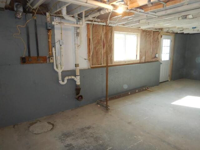 view of basement