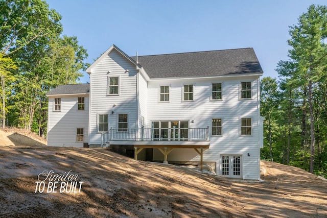 4-16 Tatnic Rd, Wells, ME 04090 - back of house with a deck and french doors