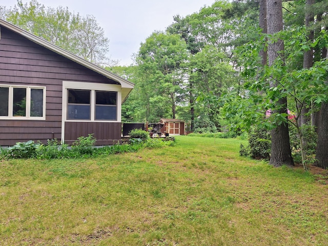 31 Arbor Ave, Topsham, ME 04086 - view of green lawn featuring a shed