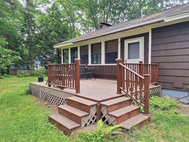 31 Arbor Ave, Topsham, ME 04086 - view of deck