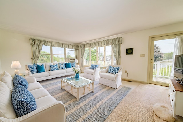 6 Seaside Dr, Belfast, ME 04915 - living area with light colored carpet and baseboards