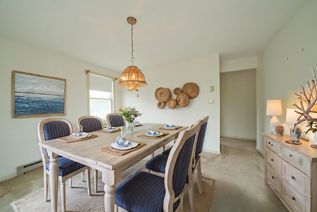 6 Seaside Dr, Belfast, ME 04915 - dining space with a chandelier and light carpet