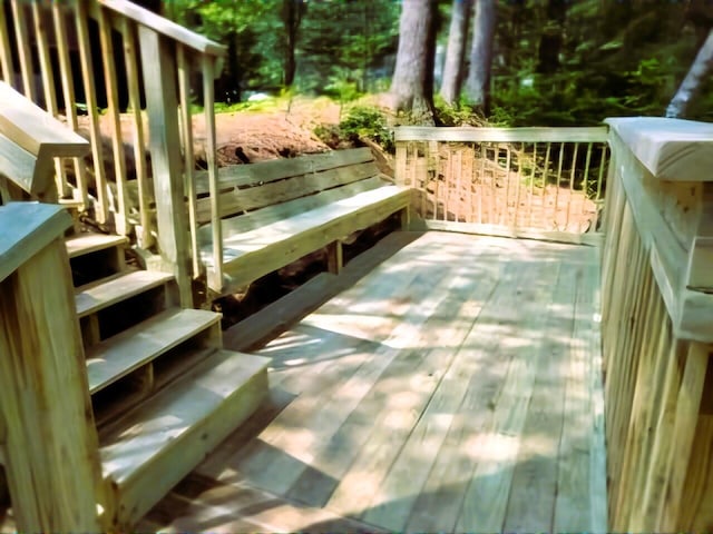 137 Maplewood Dr, Naples, ME 04055 - view of wooden terrace