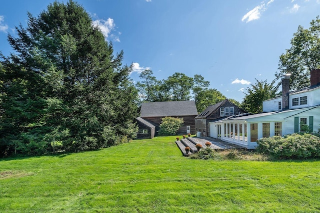 258 River Rd, Eliot, ME 03903 - view of yard featuring a wooden deck
