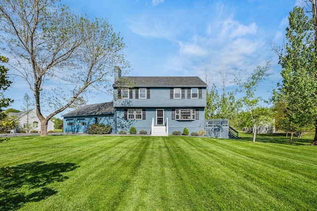 31 Saltwater Dr, York, ME 03909 - colonial home featuring a chimney and a front lawn