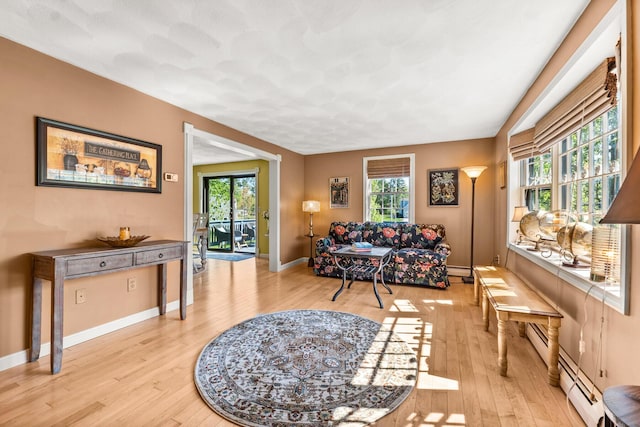 31 Saltwater Dr, York, ME 03909 - living area featuring light wood-type flooring, healthy amount of natural light, and baseboards