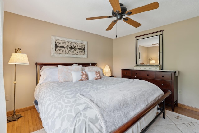 171 Regan Ln, Portland, ME 04103 - bedroom with baseboards, light wood-style flooring, and a ceiling fan