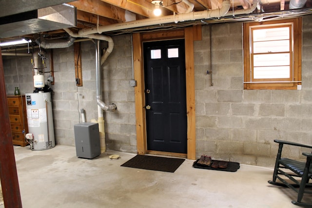 372 Pine Springs Rd, Shapleigh, ME 04076 - below grade area with water heater