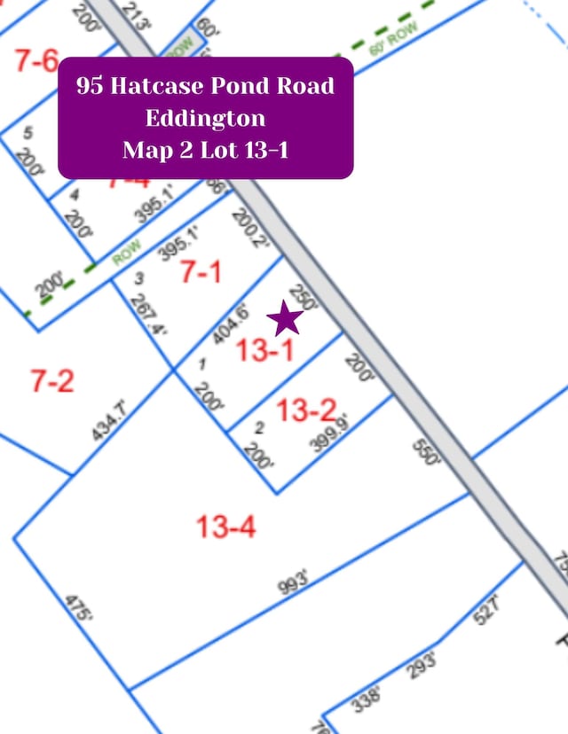 95 Hatcase Pond Rd, Eddington, ME 04428 - map location