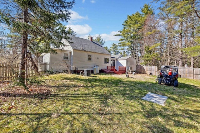 1654 Carl Broggi Hwy, Lebanon, ME 04027 - view of yard with a fenced backyard