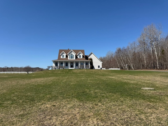 129 Williams Rd, Presque Isle, ME 04769 - view of front of house featuring a porch and a front yard